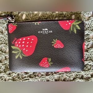 Coach Strawberry Wristlet